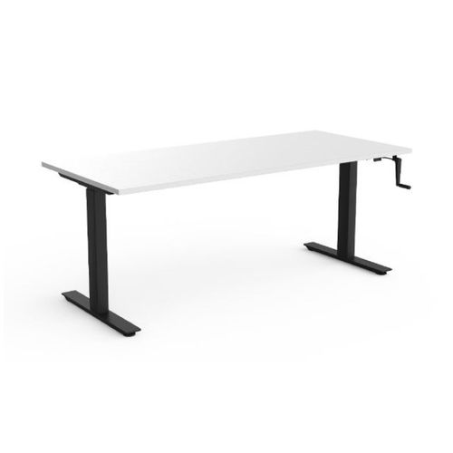 Agile Windup Sit-Stand Desk L1500xD750mm Blk Fr L2