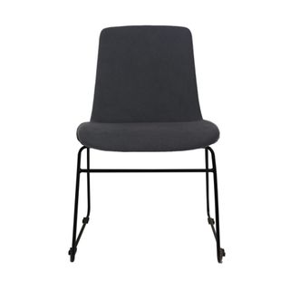 Tempo Visitor Chair  Black Frame, Black Fabric 110kg