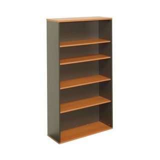 Bookcase H1800xW900xD315mm Cherry & Ironstone