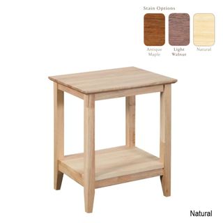 Quadrat Lamp Table Rectangle 500x400mm, H600mm Timber