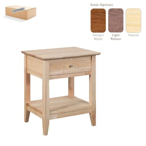 Quadrat Bedside Table  W500xD400xH600mm Timber