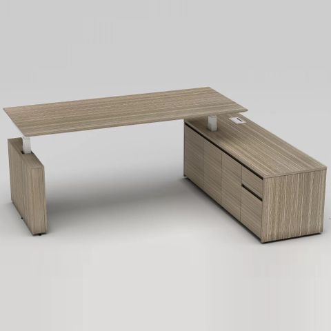 Kingston Executive Desk, Main Desk Height Adjustable