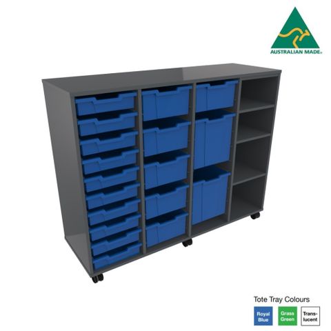 Organise Tote Storage, Quad Bay, Multi