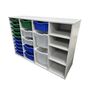 Organise Tote Storage, Quad Bay, Multi tote size & colours