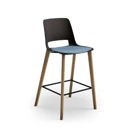 Unica 4 Leg Stool H650mm with Seat Pad Hawthorn 140kg