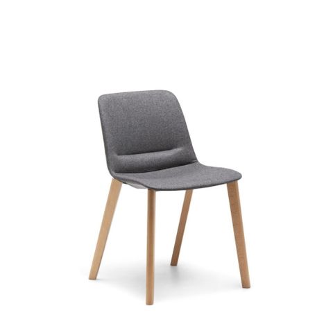 Unica 4 Leg Chair Fully Upholstered Fabric Hawthorn 140kg