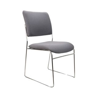 Vista Visitor Chair Chrome Rod Frame Uph.Seat/Back 110kg