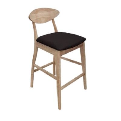 Moon Bar Chair Timber Frame PU Seat