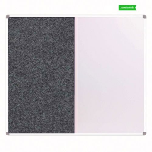 Combo Commercial Whiteboard/Pinboard 912x600mm Verve Trim