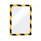 Duraframe A4 Adhesive Security Yellow/Black pk2