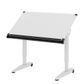 Tilt-top Sit to Stand Drafting Table,Top 1200x680mm  White