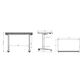 Tilt-top Sit to Stand Drafting Table,Top 1200x680mm White
