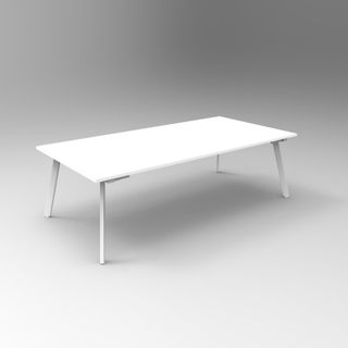 Eternity Board/Meetingroom Table L2400xD1200mm White/L1