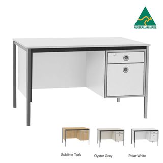 Teachers Desk with lockable Drawers L1200xD735mm