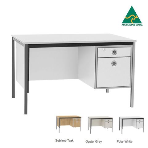 Teachers Desk with lockable Drawers L1200xD735mm