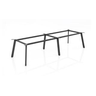 Flare 6 leg Table Frame H695mm 3000x1500mm Black