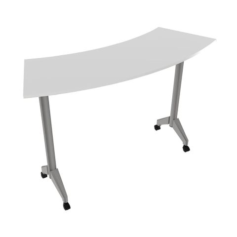 Pirouette Table Mobile H905 x L1072 x D450mm Curved