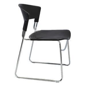 Zola Sled Base Chair Blk Shell 100kg Stackable