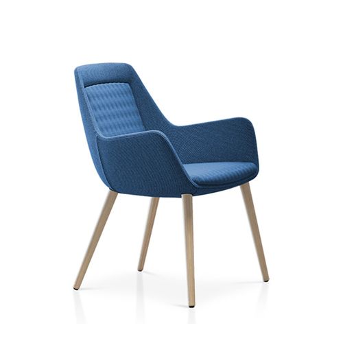 Aquila Armchair upholstered with Timber Legs 140kg