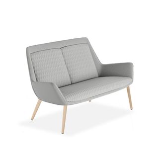 Aquila 2 Seater Lounge LB upholstered Timber Legs 200kg