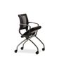 Quattra Training Chair with Arms & Tablet on Castors 140kg Blk