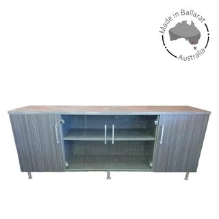 Credenza View L1800xH725xD450mm Glass Doors L2