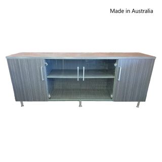 Credenza View L1800xH725xD450mm Glass Doors L2