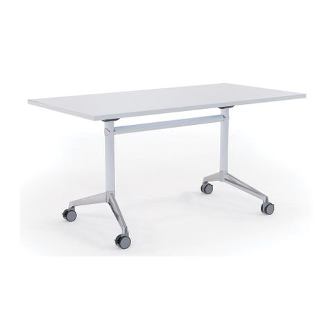 Modulus Flip Table 1200x750mm H720 White/Chr Fr  White Top