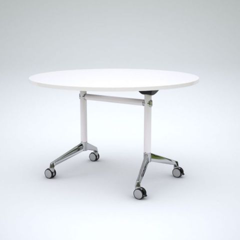 Modulus Flip Table 1200x750mm H720 White top White/PA