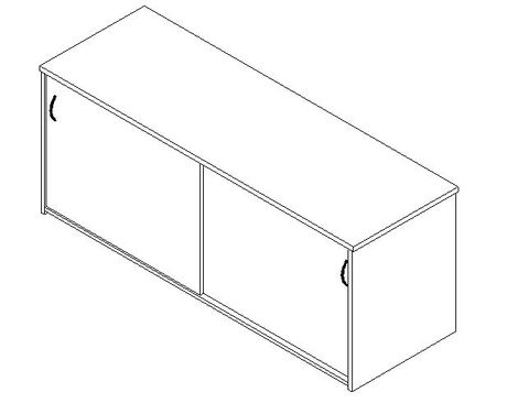 Credenza Sliding Doors L1800xD450xH725mm L1