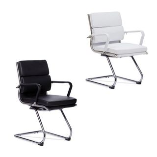 Mode Guest Chair Mid Back Cantilever 140kg White PU