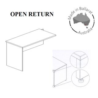 Bourke Return Open L900xD450xH725mm L2