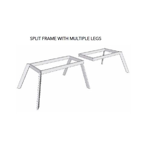 Inspire 75 Table Frame 6 leg Welded suits top 3600x1200mm PC