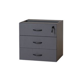 Rapid Worker Fixed Pedestal 3 Drawers Ironstone