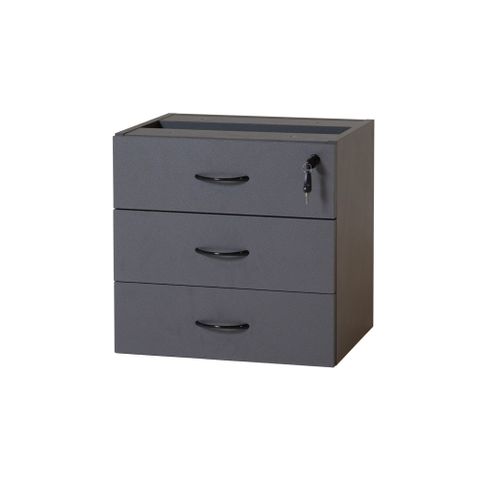 Rapid Worker Fixed Pedestal 3 Drawers Ironstone