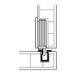 Lower Roller for Sliding Door 35mm White