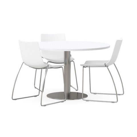 Meeting Tables Round on Verse Disc Base