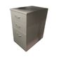 Mobile Pedestal Melamine Range - 2 Small + 1 File Drawers - Narrow W350 x H640 x D511mm