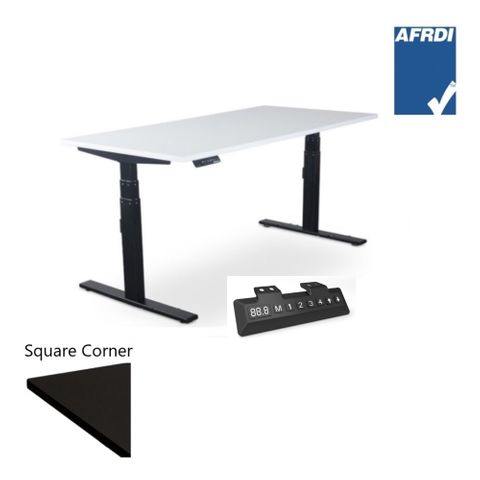 Vertilift Electric Desk L1800xD750mm 2Leg700 Blk Fr L1