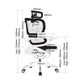 Ergo 1 Mesh Back Chair with Coat Hanger