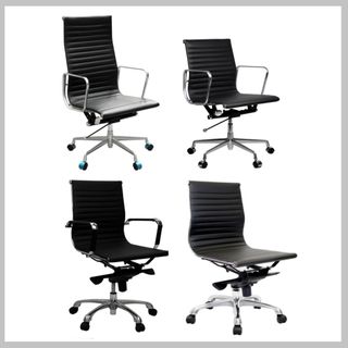 Aero MB Executive Chair with Arms 110kg Black PU