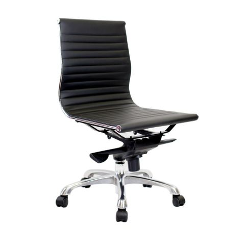 Aero MB Executive Chair No Arms 110kg Black PU