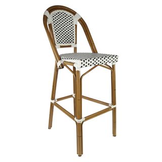 Eiffel Bar Stool H750mm 150kg Natural - White