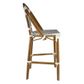 Eiffel Bar Stool H750mm 150kg Natural - White