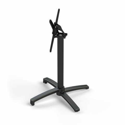 Seattle Cafe Table Base only H720mm Folding  Black