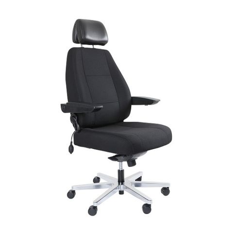 Control Master 24/7 Chair. Fab: KR Pure 10 Black 200kg