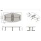 I.AM Table Frame only 3Leg Set suits Boat shaped Top