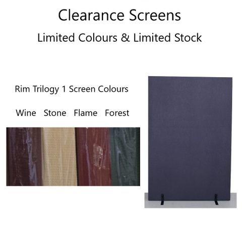 Clearance Partition 50mm H1800xW1200 c/w 2 x plastic feet