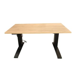 DM11 Top Desk 1350xD800 Black Fr Top: Chalet Oak