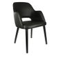 Sorbet Chair with Arms Timber Legs 150kg Vinyl